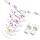 Elastic No-Tie Shoelaces 100 cm Polyester Shoelaces with Metal Lock Quick Fitting for Sports and Everyday Footwear 6