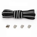 Elastic Shoelaces 105 x 0.7 cm No Tying for Children and Adults One Size Metal Buckle Quick Fitting Sports Style 24