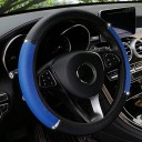 Elastic Steering Wheel Cover 37 to 38 cm in Glossy PU Leather with Decorative Rhinestones Without Inner Ring for Round and D Steering 5