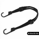 Elastic Tie Down Strap with Hooks 90 cm Adjustable Strong Rubber Strap for Securing Loads, Luggage and Boxes During Transport by Car or Motorcycle 2