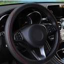 Elastický potah na volant 37 až 39 cm z mikrovláknovej kože s kosoštvorcovým vzorom a farebným prešitím pre O i D volant 4
