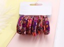 Elástico para cabelo com padrão - 6 pcs 7