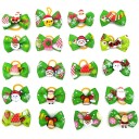 Elásticos para cães com laço de Natal 10 pcs 4