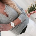 Elastisch T-shirt met lange mouwen voor dames A143 4