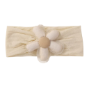 Elastische haarband voor pasgeborenen met bloem Zachte babyhaarband Stijlvolle accessoire voor baby&#39;s Comfortabele en elastische haarband voor pasgeborenen 6