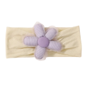 Elastische haarband voor pasgeborenen met bloem Zachte babyhaarband Stijlvolle accessoire voor baby's Comfortabele en elastische 5