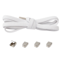 Elastische Schnürsenkel 105 x 0,7 cm No-Tie für Kinder und Erwachsene Einheitsgröße Metallschnalle Schnell anzuziehen Sportlicher Stil 4