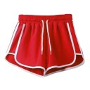 Elastische vrijetijdsshorts voor dames, snel drogende lichtgewicht shorts met trekkoord, comfortabele losse pasvorm, zomersportshorts 2