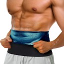 Elastisk kompressionsfedtforbrændingsbælte sort slankende shapewear-bælte unisex sauna svedbælte fitness taljebælte til mænd og kvinder 1