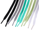 Elastiske snørebånd 160 cm runde reb polyester snørebånd elastisk snøring stilfuldt tilbehør sneakers fodtøj fritid 1
