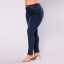 Elastyczne jeansy damskie w rozmiarze plus size 4