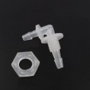 Elbow Hose Connector with Nut 8