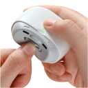 Electric Automatic Nail Clippers 6.4 x 6.4 x 3.2 cm USB-C Touch Start Infrared Protection LED Light Low Vibration For Children and Adults 2