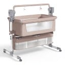 Electric Baby Cradle with Automatic Rocking Remote Control Adjustable Height Breathable Mattress Storage Basket 7