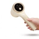Electric Fabric Lint Remover Rechargeable via USB-C LED Display 3 Speeds 6 Steel Blades Cream White For Sweaters and Coats 5