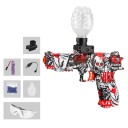 Electric Gel Ball Gun 7-8mm for Children Glock with Magazine Protective Glasses USB Charging Range 15m 1