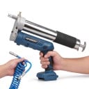 Electric Grease Gun 96 MPa Rotating Head 180° Capacity 650 cm3 Power 800 W LED Light Blue For Makita Batteries For Workshops and Garages 6