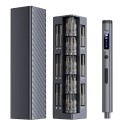 Electric Screwdriver Set 57 in 1 Precision Bits H4x28 mm S2 Steel 500 mAh Li-ion Black Finish for Repairs of Electronics and Mobile Phones 1