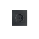 Electric Wall Socket EU 220V 16A AC Single Socket Without Earthing Fireproof Plastic 83×83 mm Universal Interior Installation 2