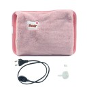 Electric Water Heating Bag 27 x 17 cm 220 V 420 W EU Plug Rechargeable Plush Bottle Safe Hand Body Warmer 7