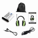 Electronic Hearing Protectors with Bluetooth 5.0 Headphones with FM/AM Radio and LCD Display Noise Reduction SNR 31 dB Battery 2000 mAh 8