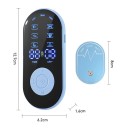 Électrostimulateur musculaire TENS EMS NEMS 18 modes 30 niveaux 12,7 cm USB-C rechargeable bleu masseur à deux canaux pour les douleurs dorsales 4