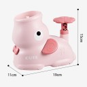 Elefant mit Fußauslöser für Scheiben 11 x 19 x 15 cm ABS für drinnen und draußen Scheibenfangen Set mit 8 Scheiben, Netzen und Schutzschild Spielzeug 2