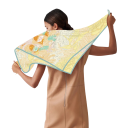 Élégance française exotique Foulard carré pour femmes Multifonctionnel pour la tête, le cou, les cheveux, le corps Tendance mode Quatre saisons 3