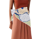 Elegância francesa com motivo de cavalo Lenço quadrado feminino Multifuncional para cabeça, pescoço, cabelo e corpo Tendência de moda Quatro estações 4