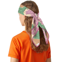 Elegância francesa com motivo de cavalo Lenço quadrado feminino Multifuncional para cabeça, pescoço, cabelo e corpo Tendência de moda Quatro 5