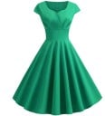 Elegancka damska sukienka retro 6