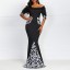 Elegancka długa czarna sukienka 1