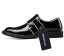 Eleganckie męskie sznurowane buty - czarne 1