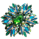 Elegáns divatos bross 6,7 x 6,5 cm Csillag alakú Különböző színváltozatok Kiemelkedő dizájn Cink ötvözet 16