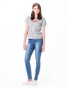 Elegáns női farmer - Világoskék J3337 1