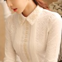 Elegant blus med krage 6