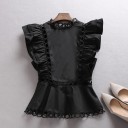 Elegant blus med volanger 5