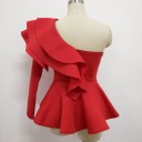 Elegant bluse med flæser Casandra 3