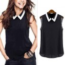 Elegant bluse med krave 1