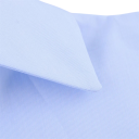 Elegant damebluse med korte ærmer Enfarvet skjorte med krave og knaplukning Let løs top i polyester til arbejde og fritid 5