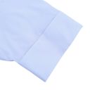 Elegant damebluse med korte ærmer Enfarvet skjorte med krave og knaplukning Let løs top i polyester til arbejde og fritid 6