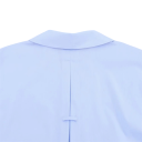 Elegant damebluse med korte ærmer Enfarvet skjorte med krave og knaplukning Let løs top i polyester til arbejde og fritid 10