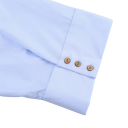 Elegant damebluse med korte ærmer Enfarvet skjorte med krave og knaplukning Let løs top i polyester til arbejde og fritid 11