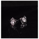 Elegant Earrings - Square with Stone 6