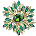 Elegant Fashion Brooch 6.7 x 6.5 cm Starfish Shape Various Colour Options Striking Design Zinc Alloy 10