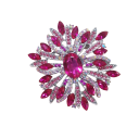 Elegant Fashion Brooch 6.7 x 6.5 cm Starfish Shape Various Colour Options Striking Design Zinc Alloy 8