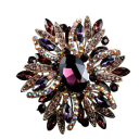 Elegant Fashion Brooch 6.7 x 6.5 cm Starfish Shape Various Colour Options Striking Design Zinc Alloy 3