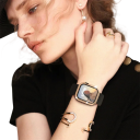 Elegant Glitter Protective Case for Apple Watch 40 mm Tempered Glass Screen Protection Full Frame Case for Apple Watch Series 6 5 4 SE iWatch 5