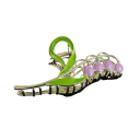 Elegant Hair Clip Flower with Bells Universal Size Metal Alloy Romantic Luxury Bun Clip 5