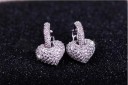 Elegant hart met strass steentjes J1303 5